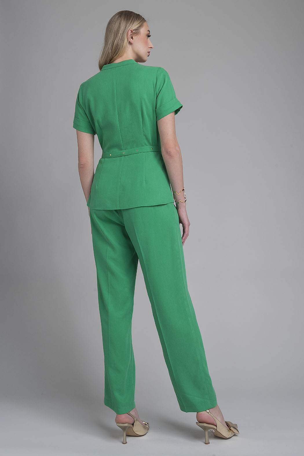 Conjunto De Pantalon Con Bluson Camisero