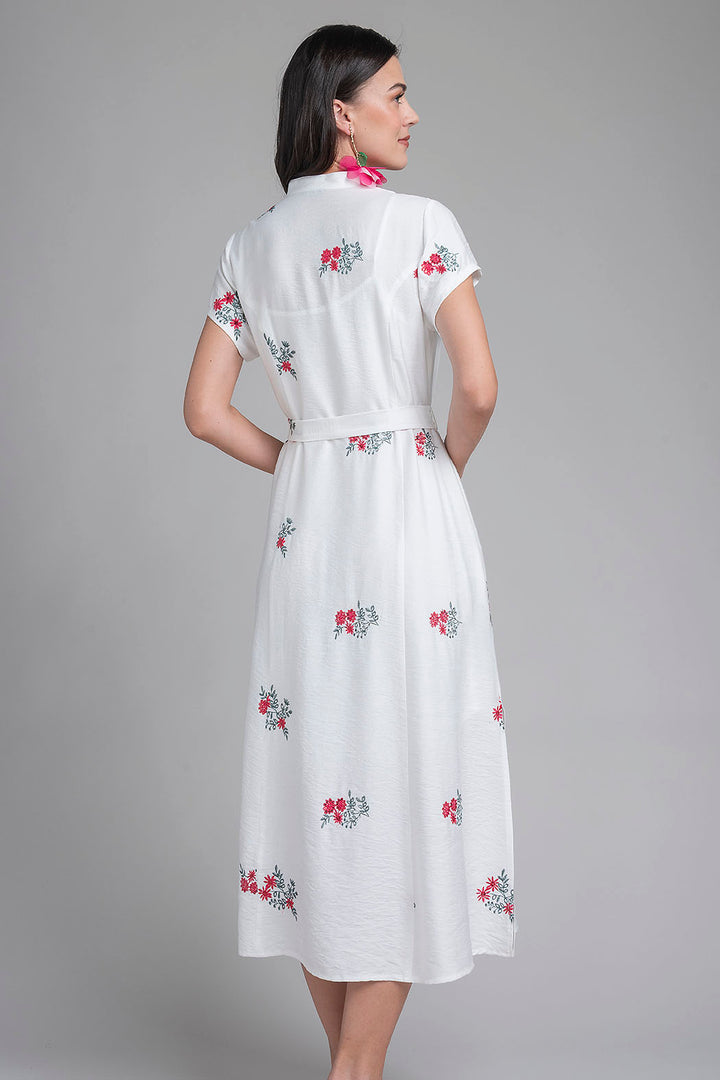 Maxi Vestido Con Estampado De Flores
