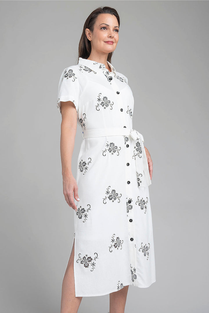 Vestido Largo Con Estampado De Flores