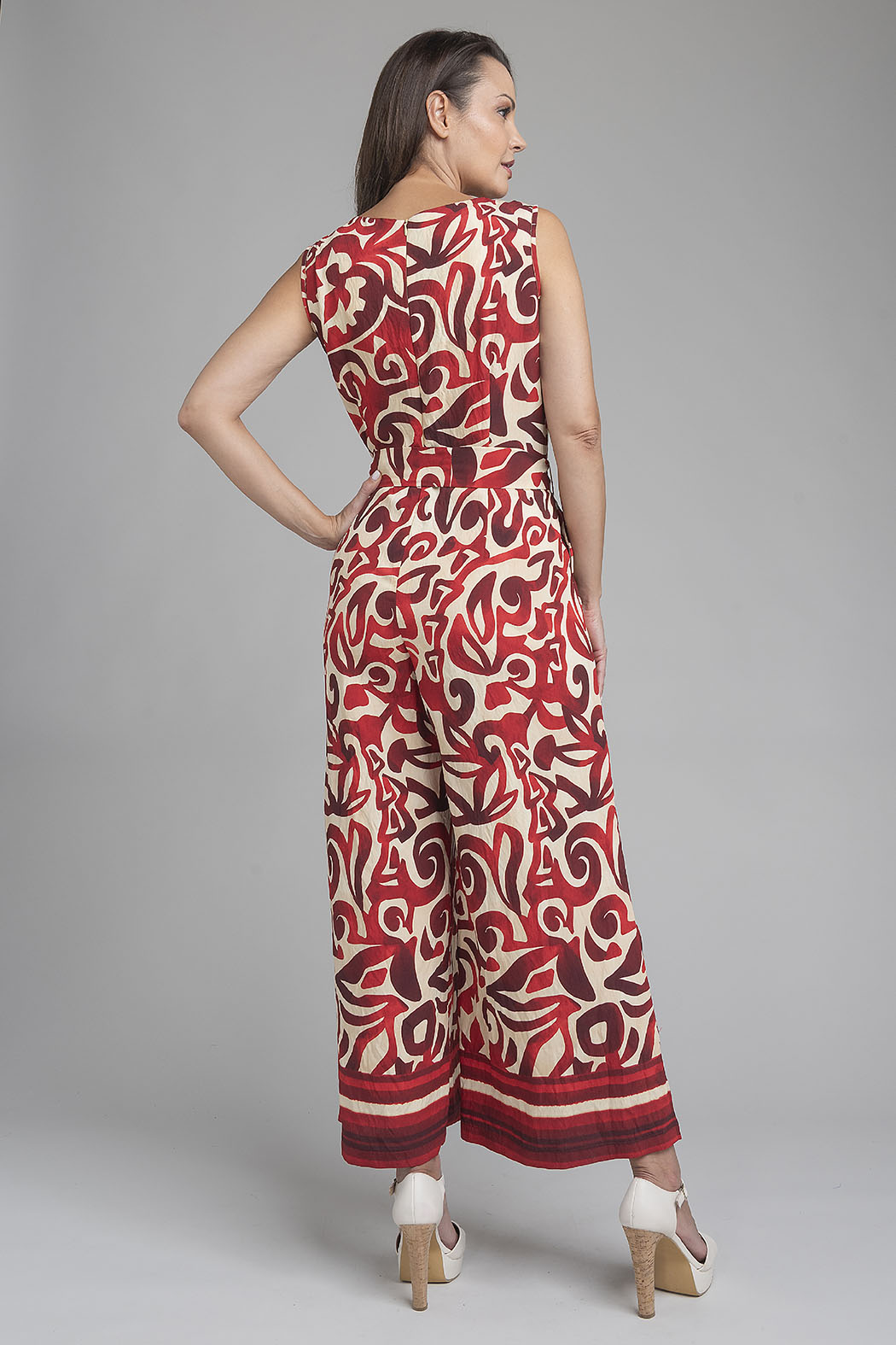 Jumpsuit Sin Mangas Con Estampado