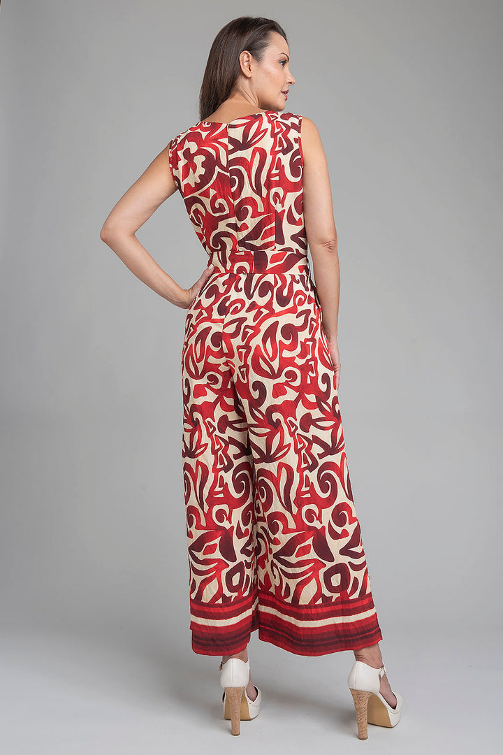 Jumpsuit Sin Mangas Con Estampado