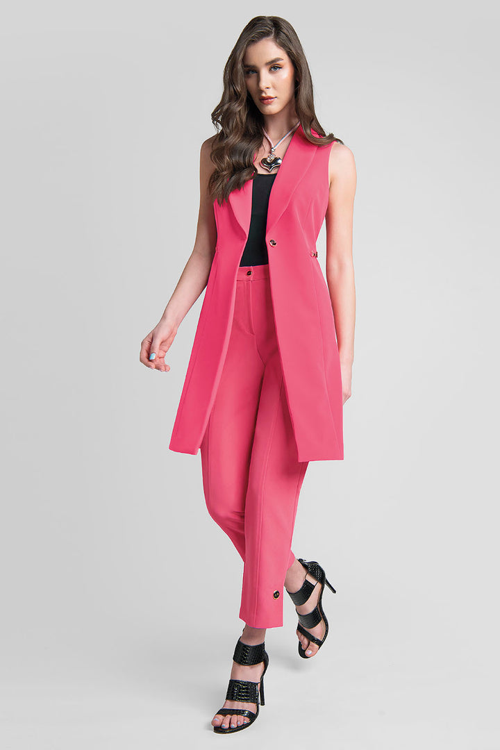 Conjunto De Pantalon Con Chaleco Largo