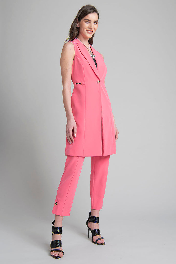 Conjunto De Pantalon Con Chaleco Largo