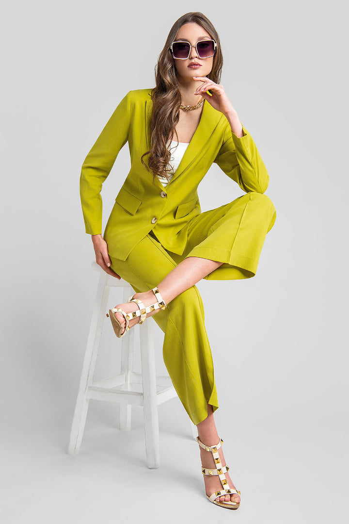 Conjunto De Pantalon Y Saco Con Solapa