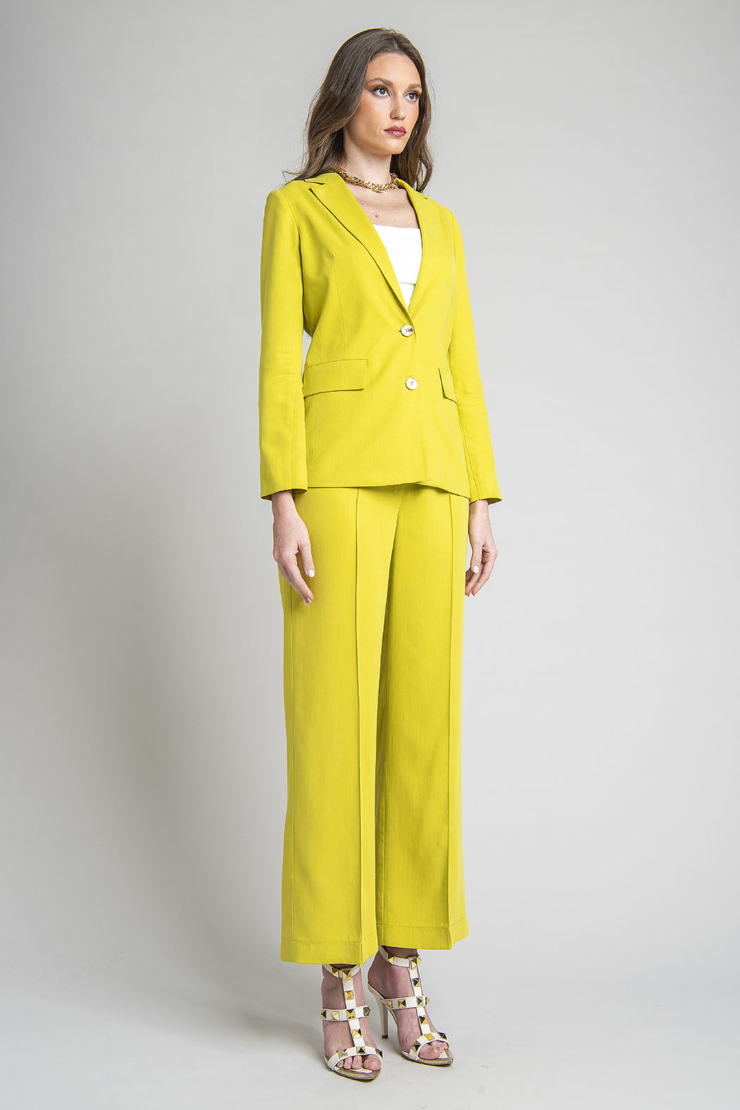 Conjunto De Pantalon Y Saco Con Solapa