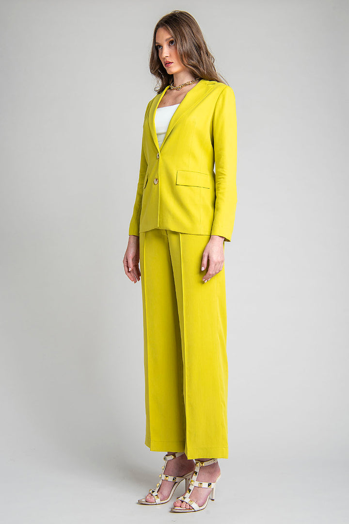 Conjunto De Pantalon Y Saco Con Solapa