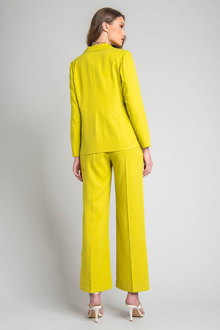 Conjunto De Pantalon Y Saco Con Solapa