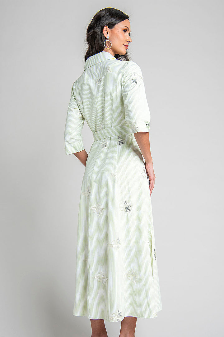 Maxi Vestido Estampado De Flores Con Lentejuelas