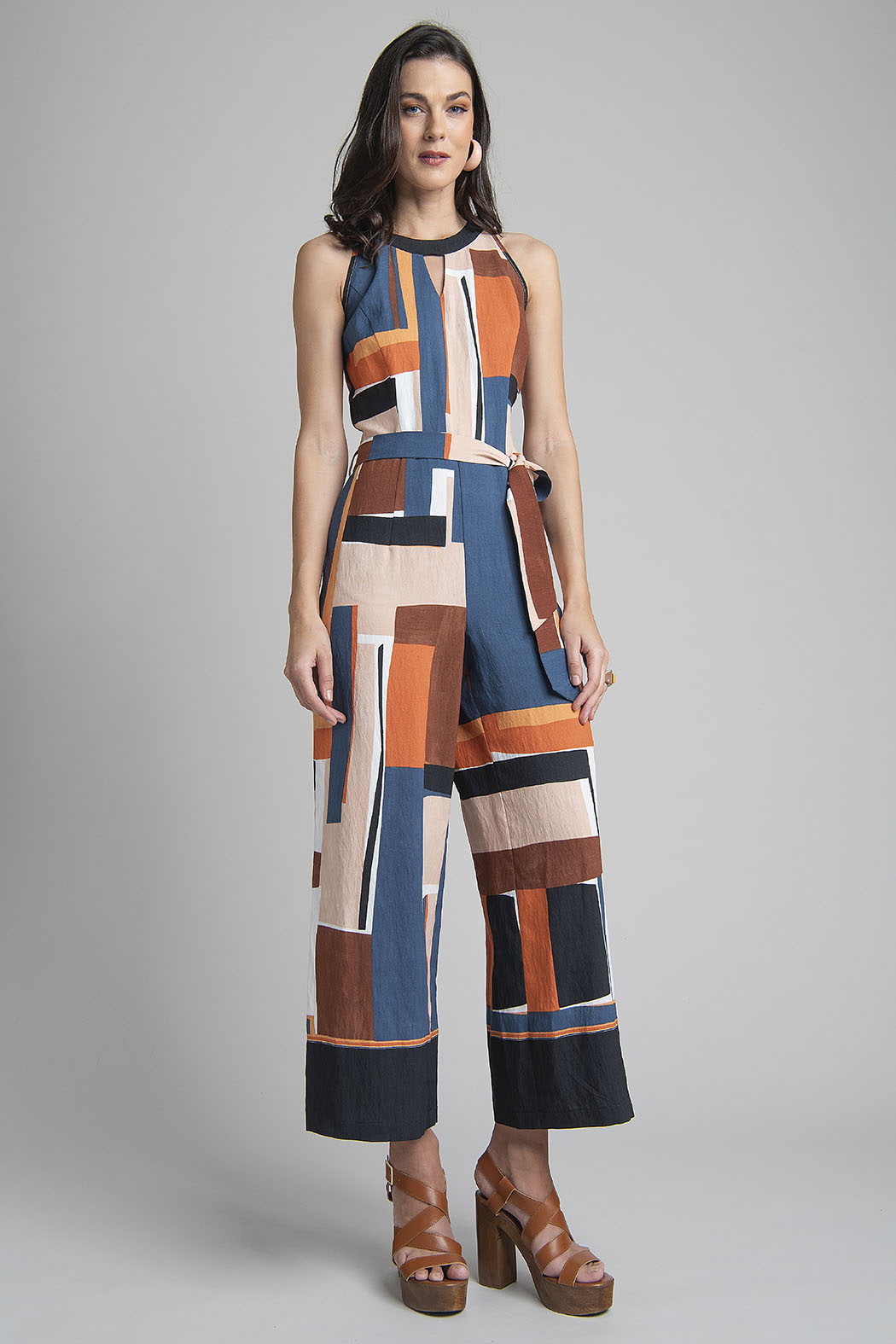 Jumpsuit Halter Estampado