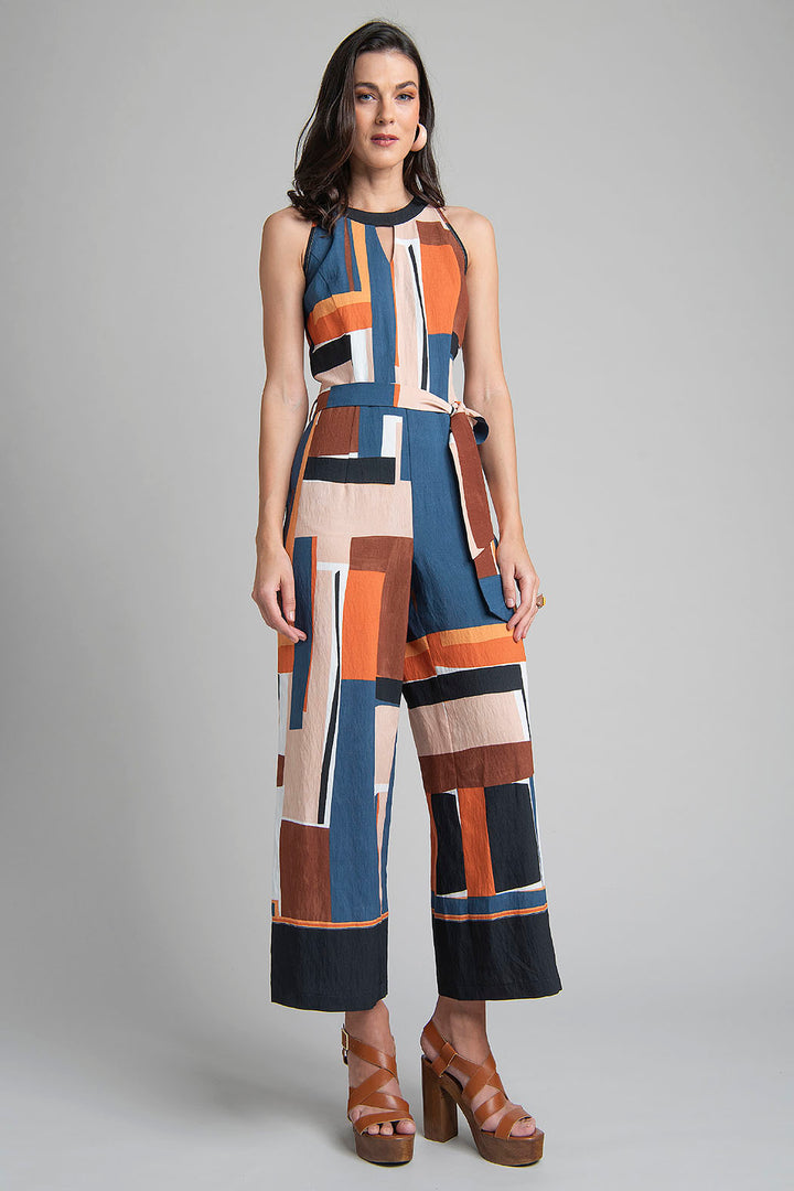 Jumpsuit Halter Estampado
