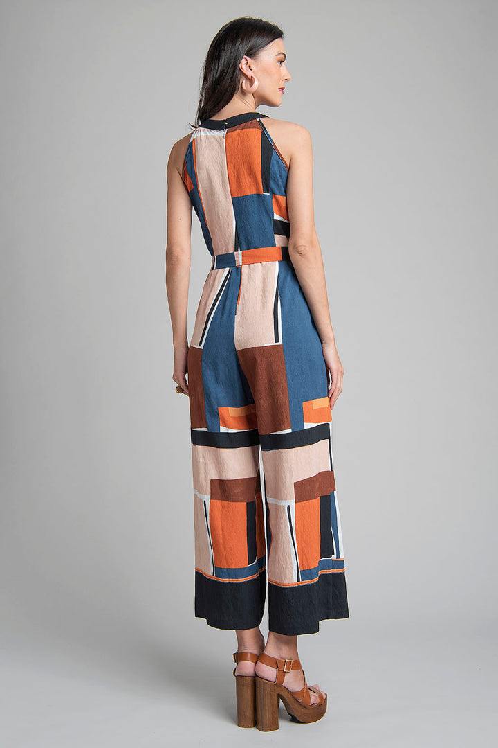 Jumpsuit Halter Estampado