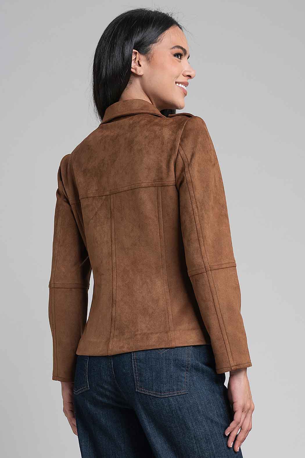 Chamarra Con Cuello Sport Y Botones Al Frente