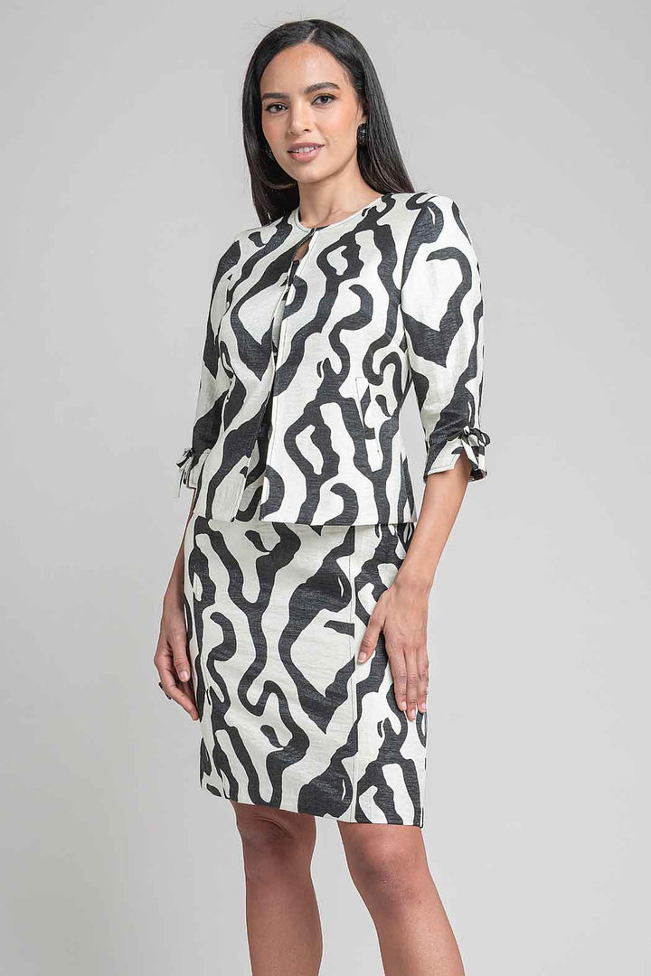 Vestido Con Saco Estampado