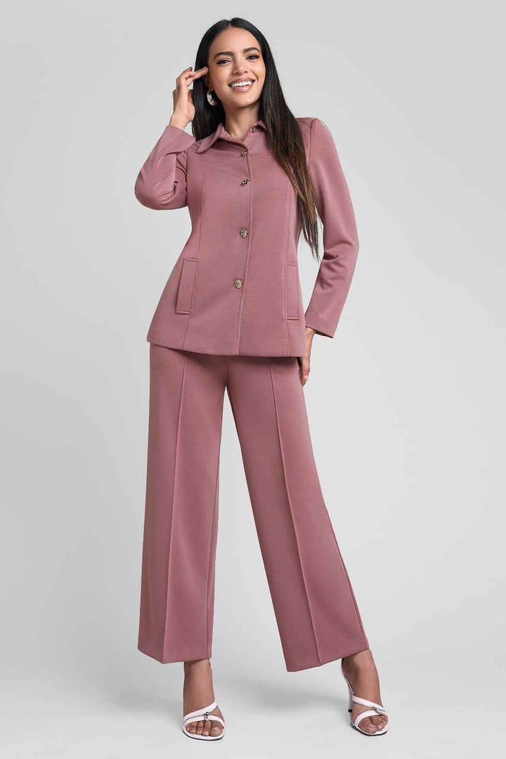 Conjunto De Pantalon Con Chamarra Liso