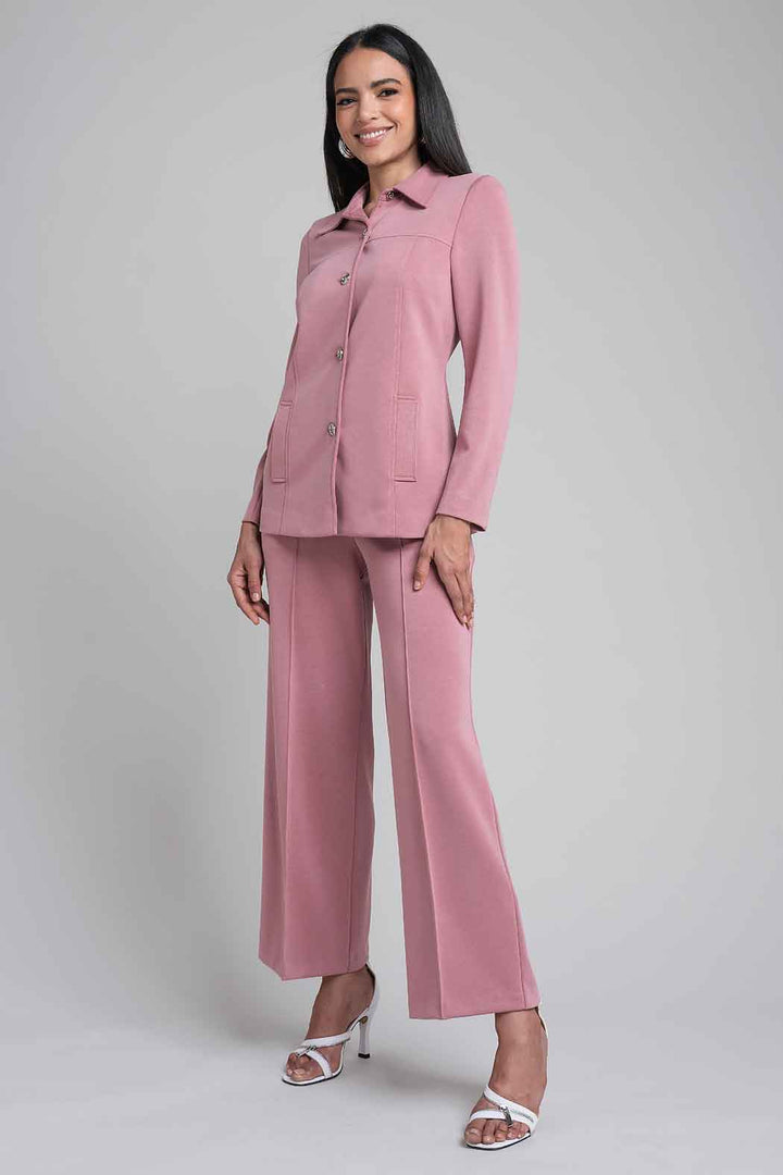 Conjunto De Pantalon Con Chamarra Liso