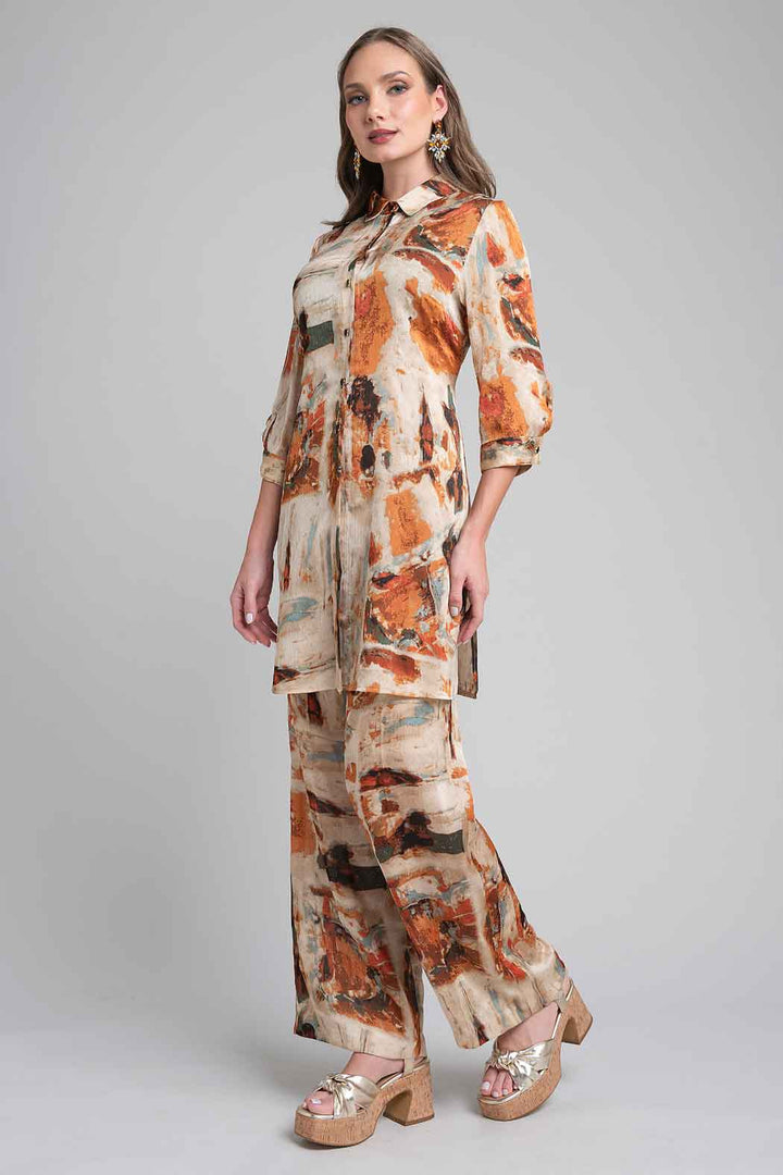 Conjunto De Pantalon Y Bluson Estampado