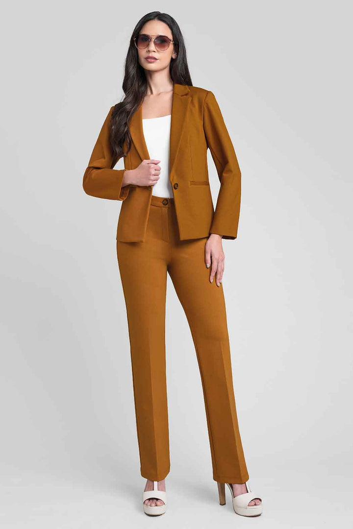 Conjunto De Pantalon Con Saco Liso