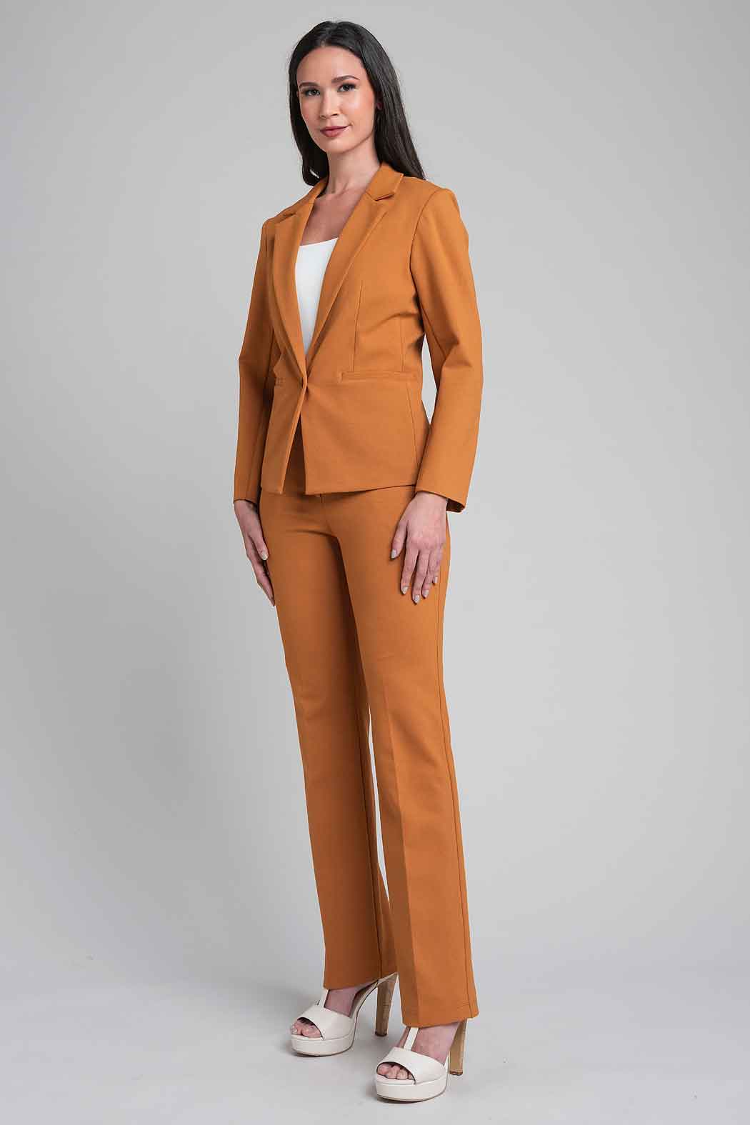 Conjunto De Pantalon Con Saco Liso