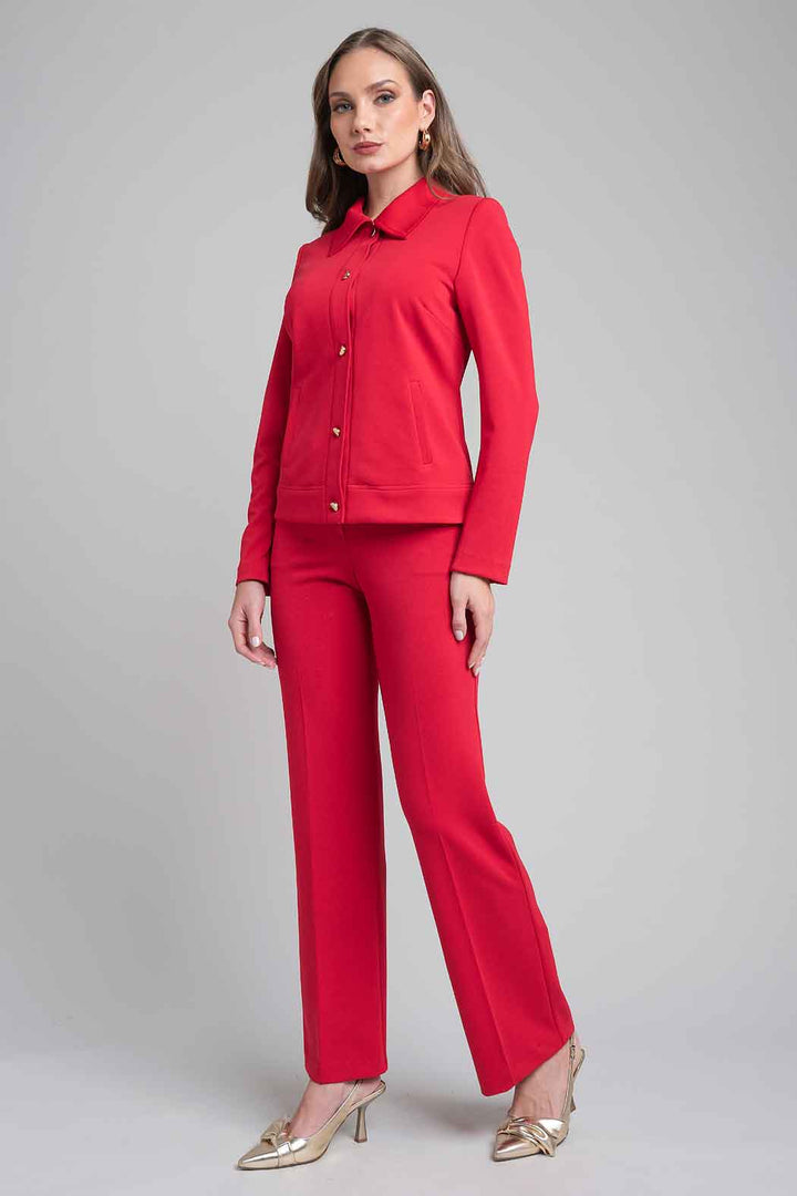 Conjunto De Pantalon Con Chamarra Corta