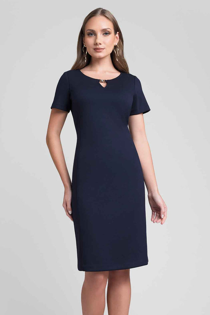 Vestido Liso Con Saco Largo