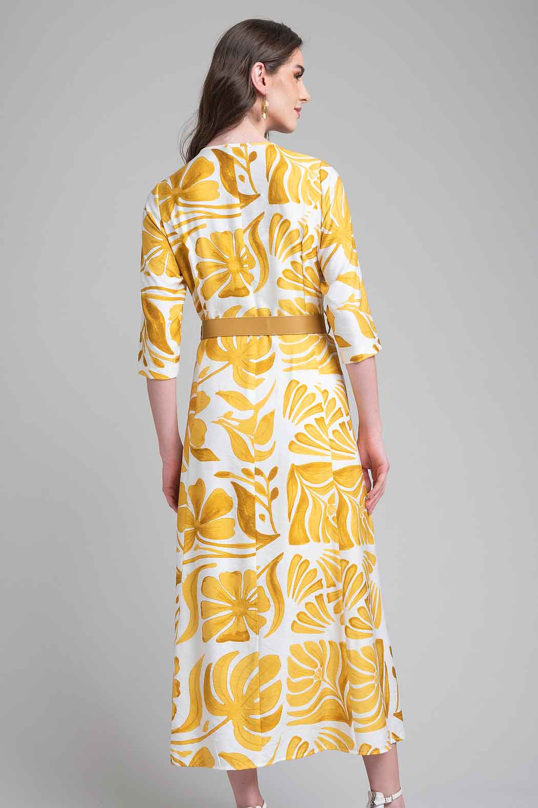 Maxi Vestido Con Estampado Floral