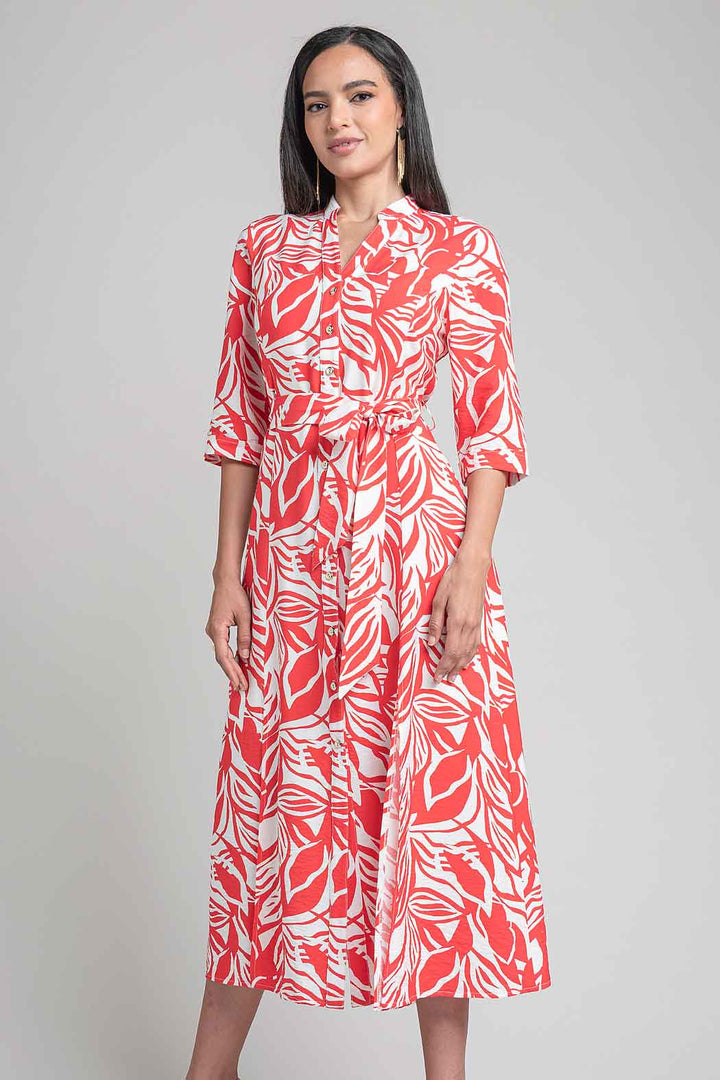 Maxi Vestido Camisero Estampado