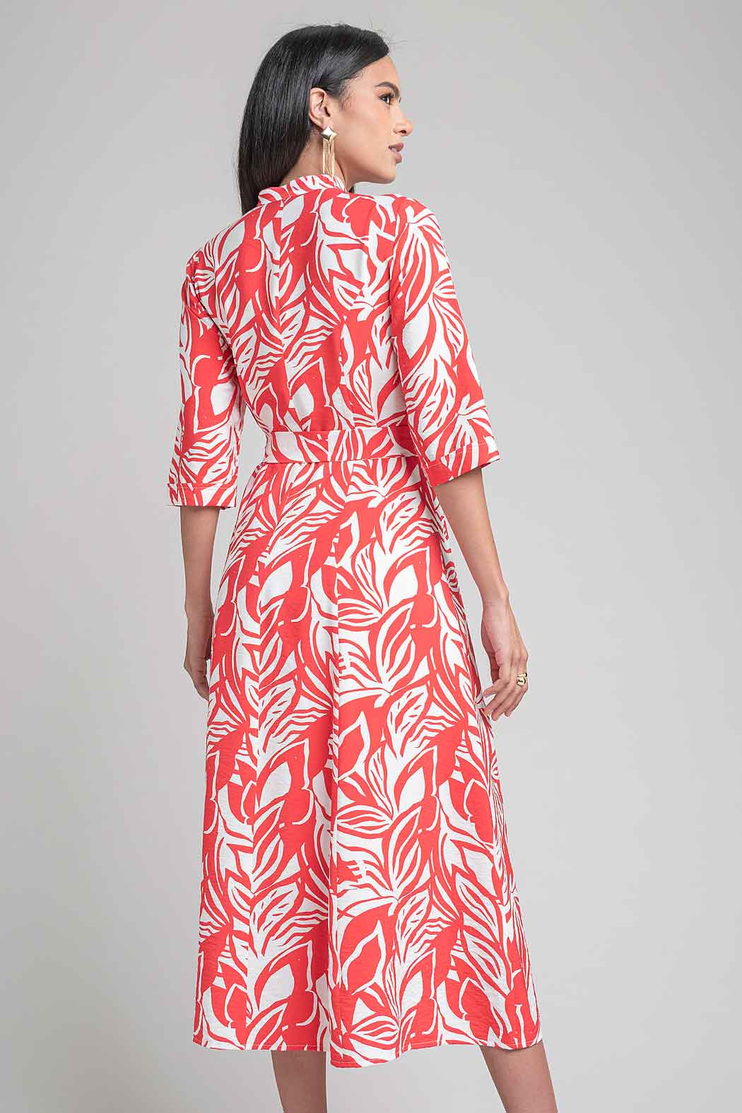 Maxi Vestido Camisero Estampado