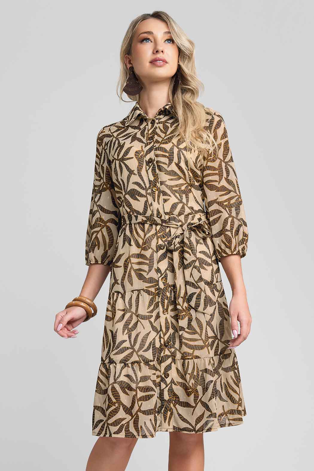 Vestido Camisero Estampado