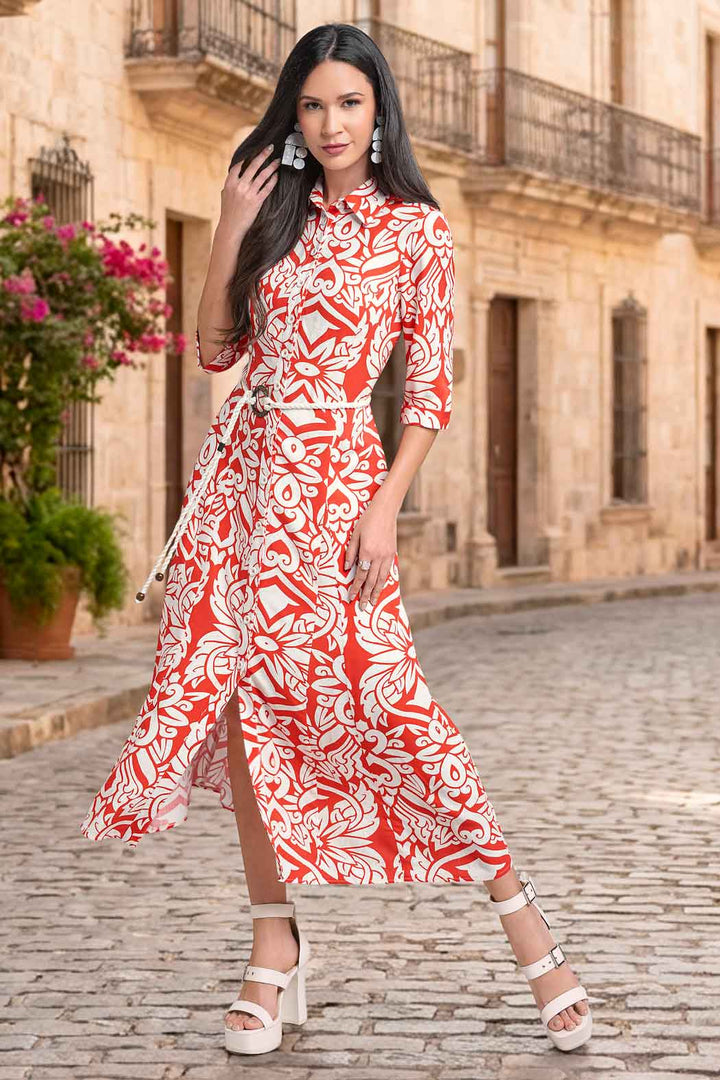 Vestido Camisero Estampado