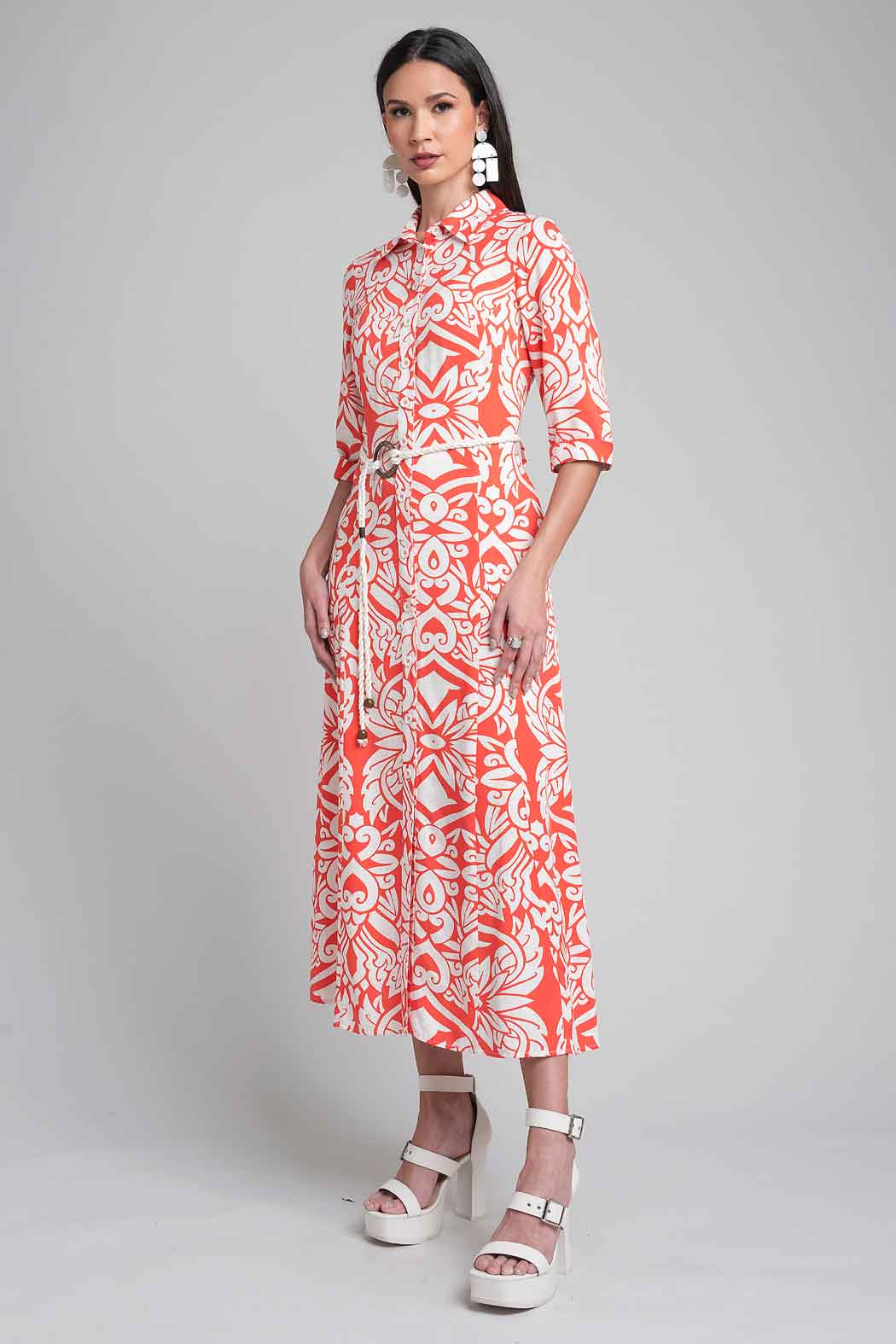 Vestido Camisero Estampado