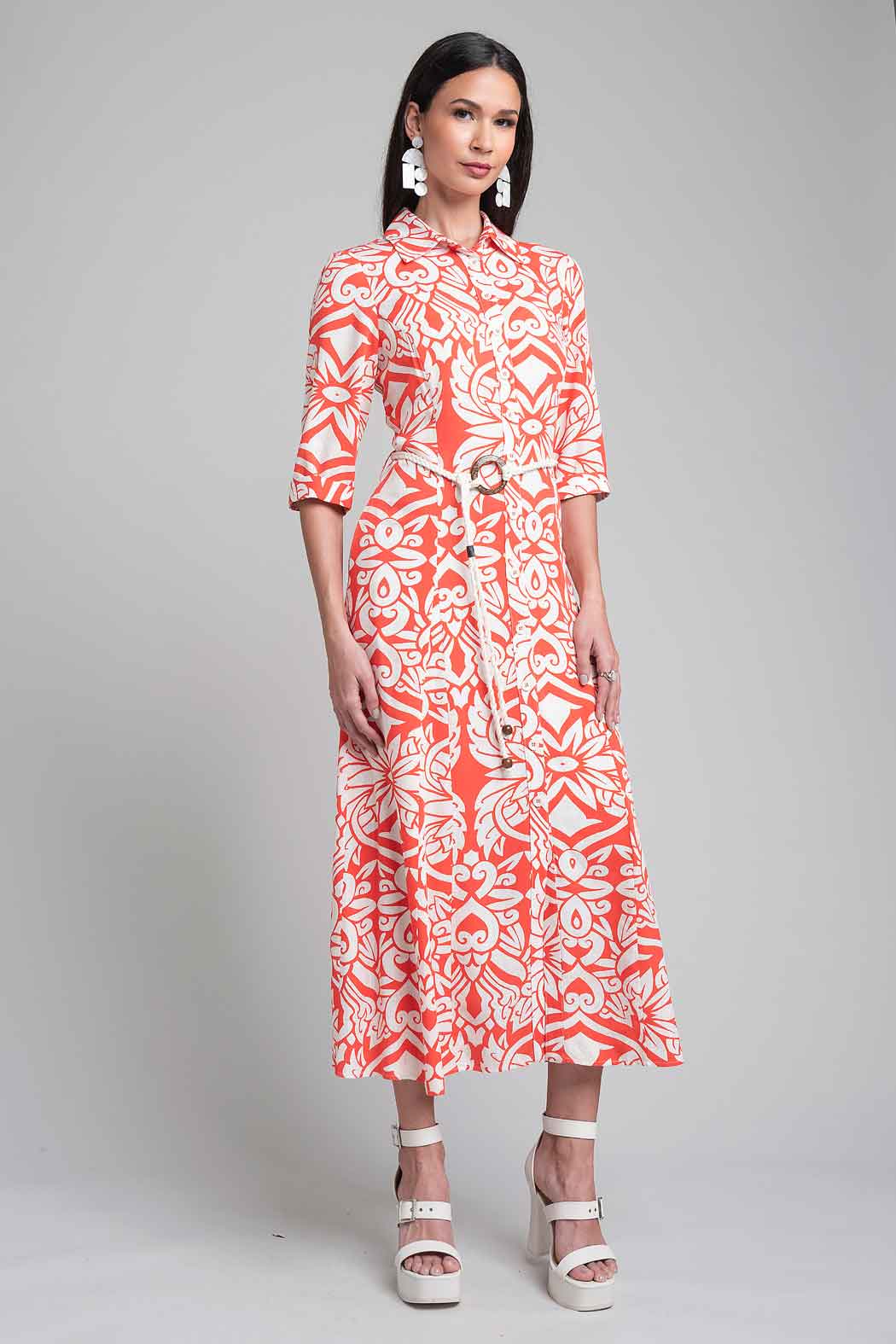 Vestido Camisero Estampado