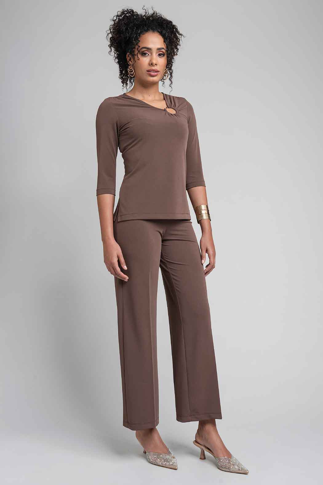 Conjunto De Pantalon Con Bluson Liso