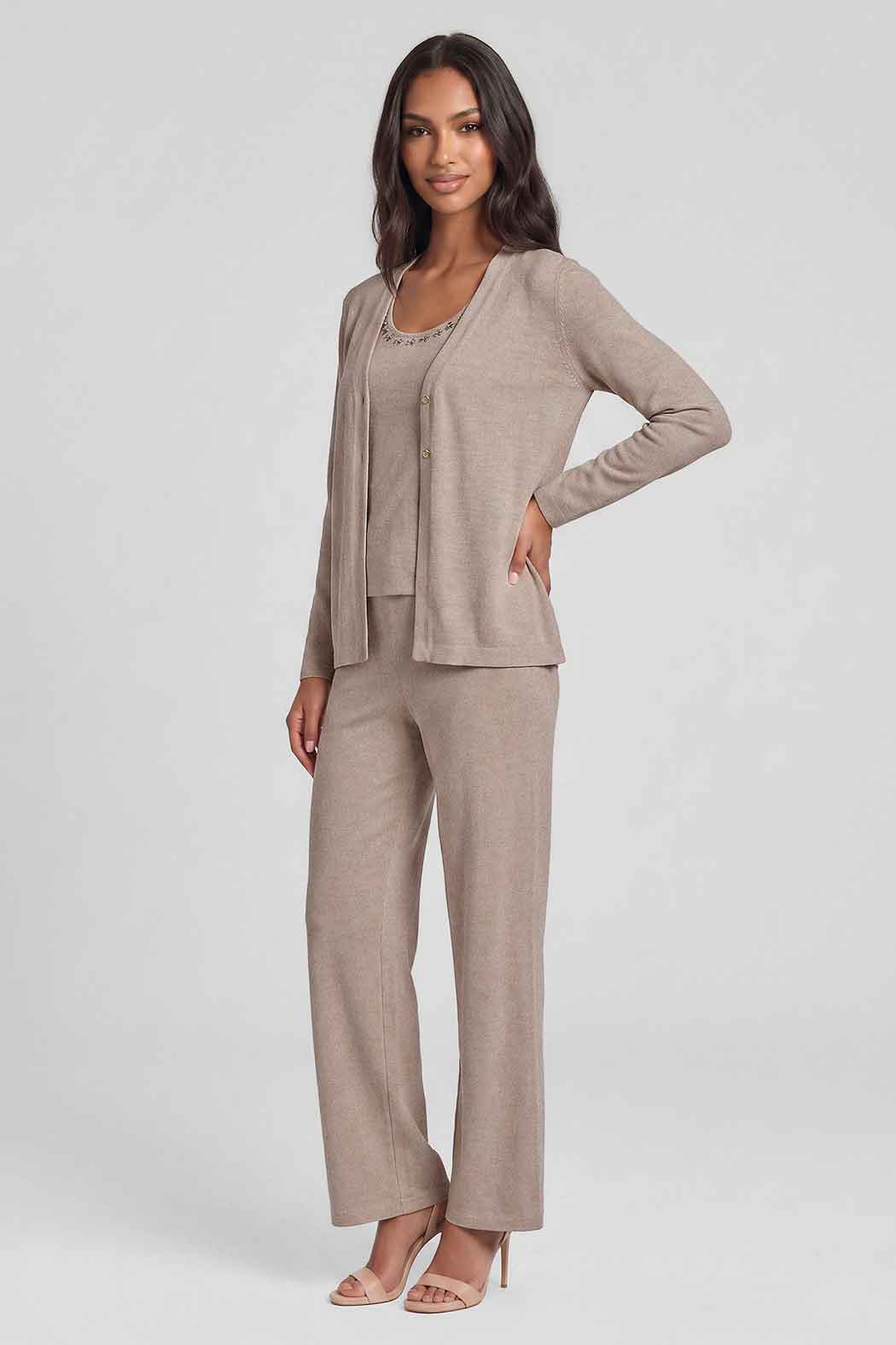 Conjunto De Pantalon Con Top Y Saco