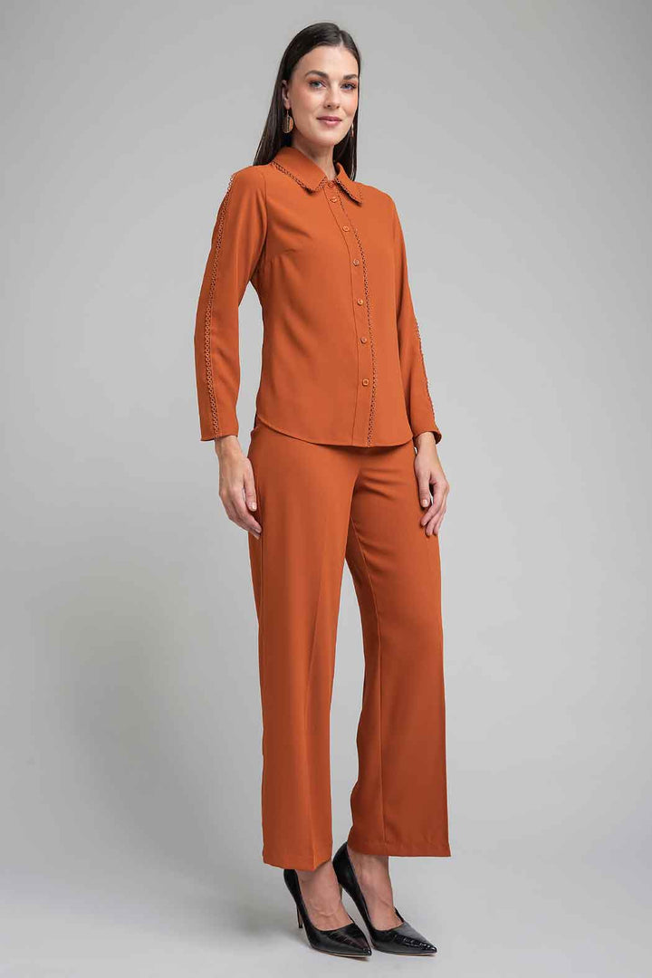 Conjunto De Pantalon Con Blusa