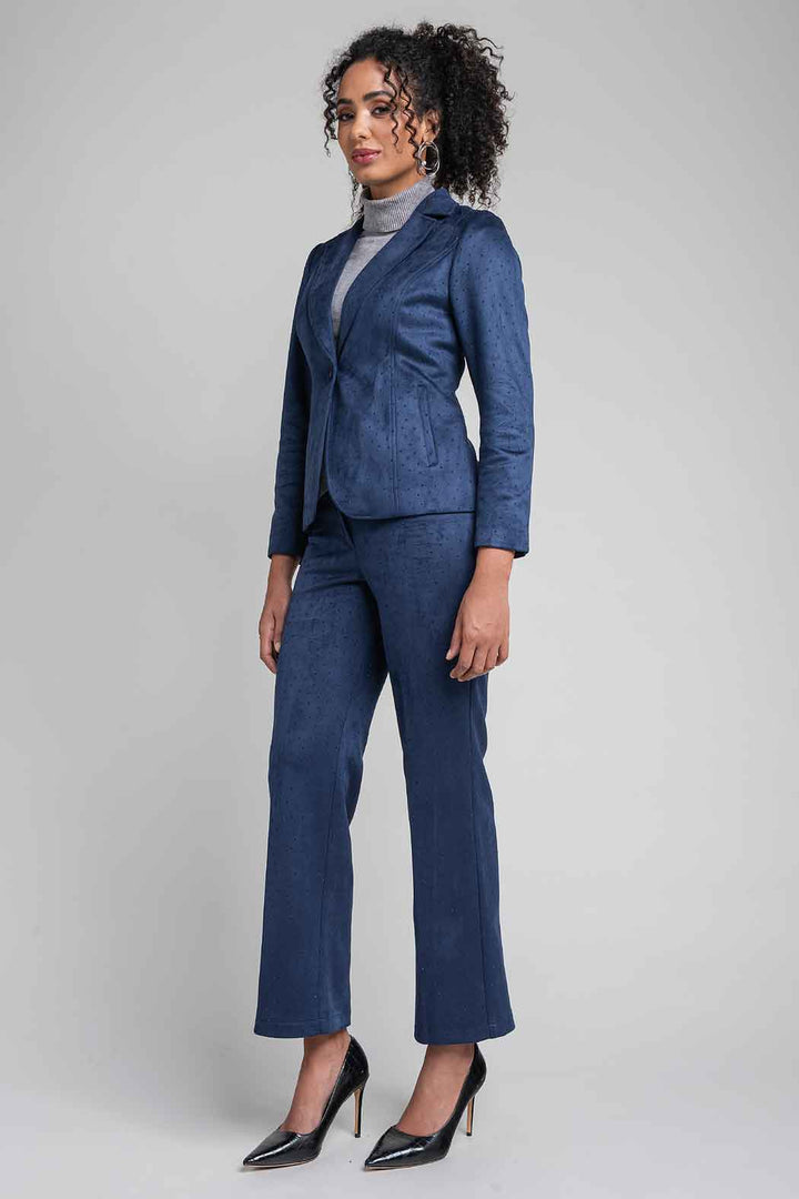 Conjunto De Pantalon Con Saco Corto