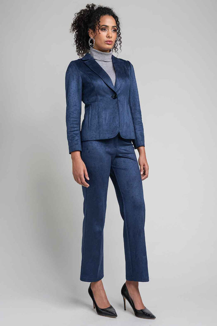 Conjunto De Pantalon Con Saco Corto