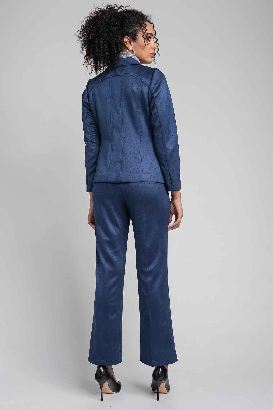 Conjunto De Pantalon Con Saco Corto