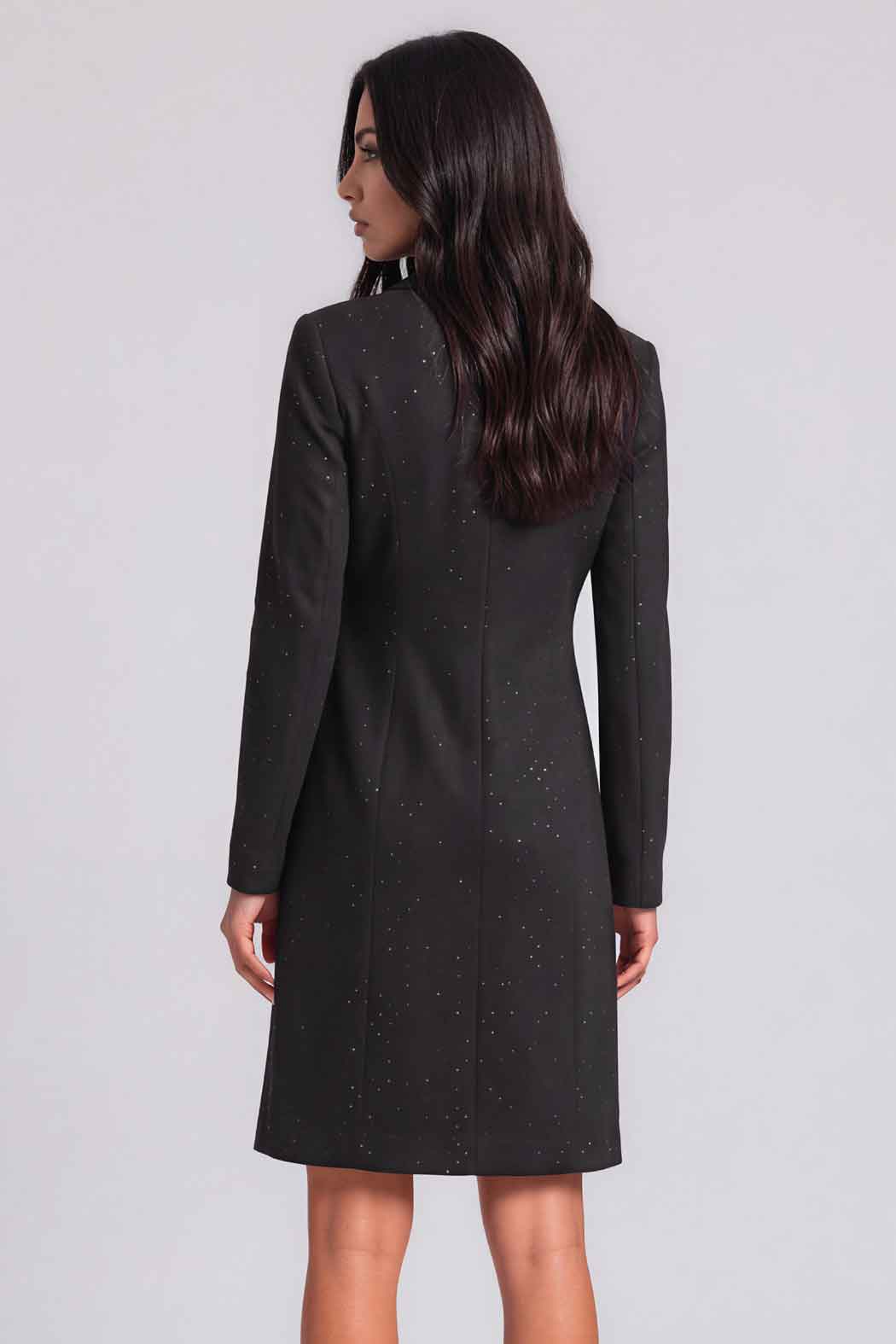 Vestido Con Saco Largo De Brillos