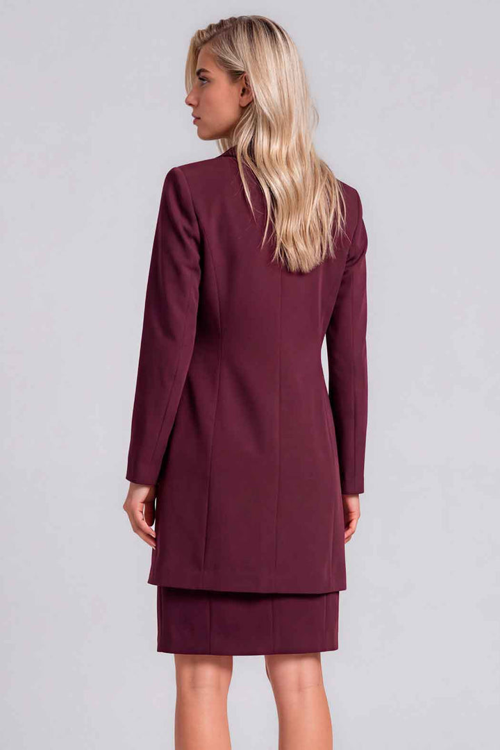 Vestido Con Saco Largo Liso