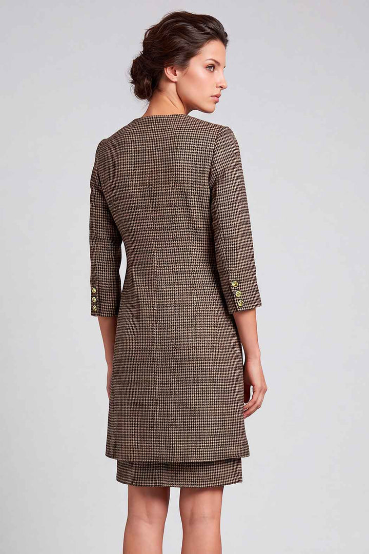 Vestido Con Saco Largo De Cuadros
