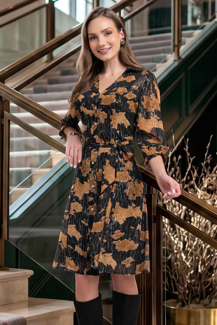 Vestido Con Estampado Floral