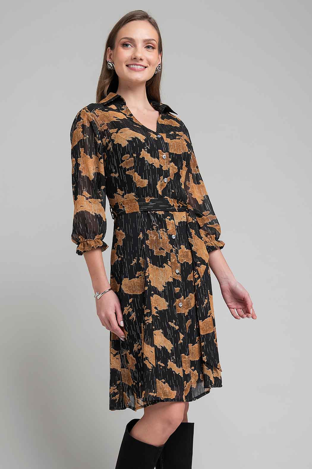 Vestido Con Estampado Floral