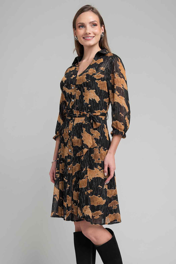 Vestido Con Estampado Floral