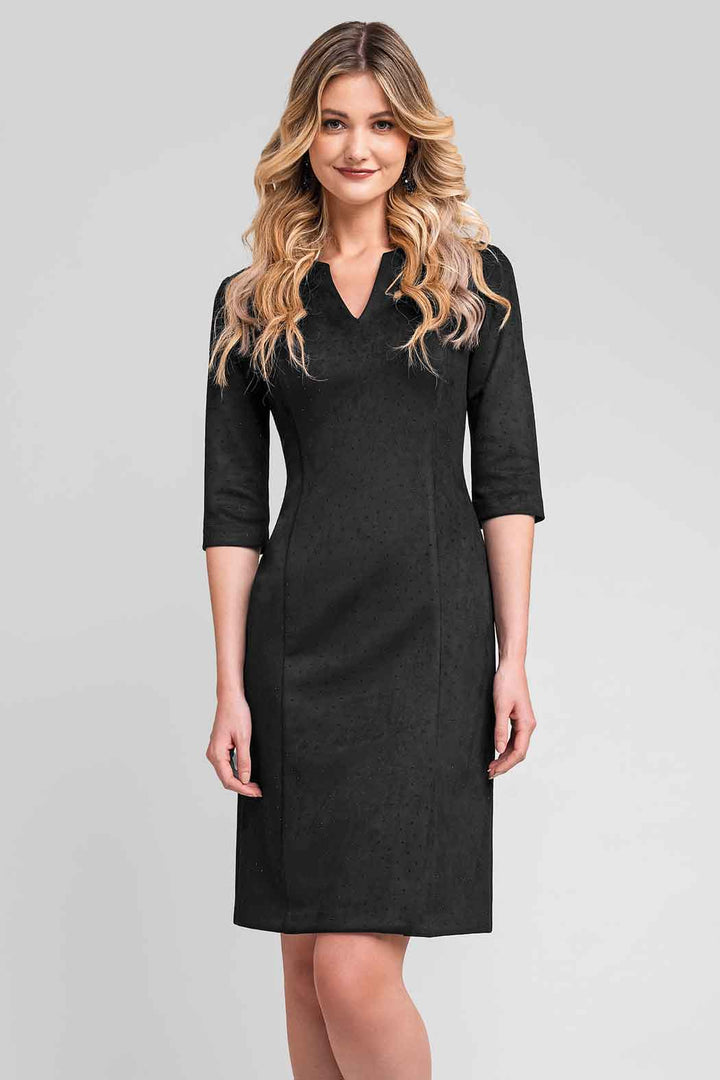 Vestido De Gamusa Con Brillos