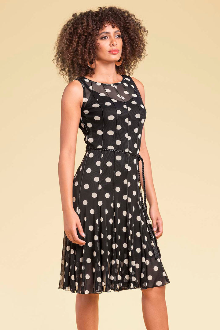 Vestido Con Estampado De Lunares