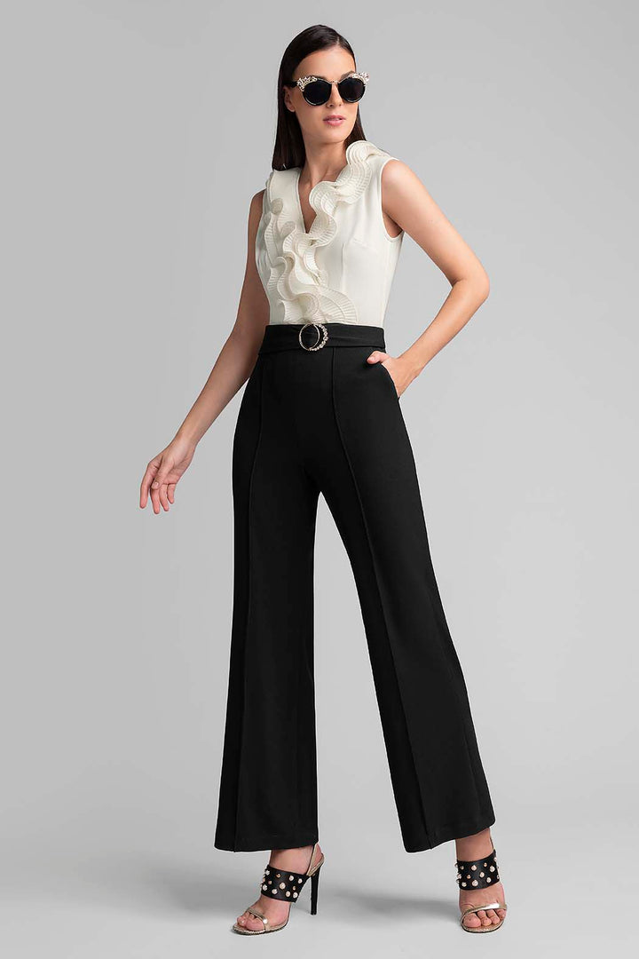 Jumpsuit Con Olanes Y Cinturon