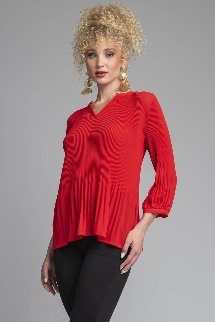 Blusa Plizada Manga 3/4