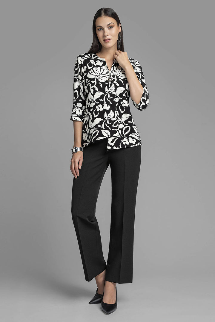Conjunto De Pantalon Con Saco Corto Estampado