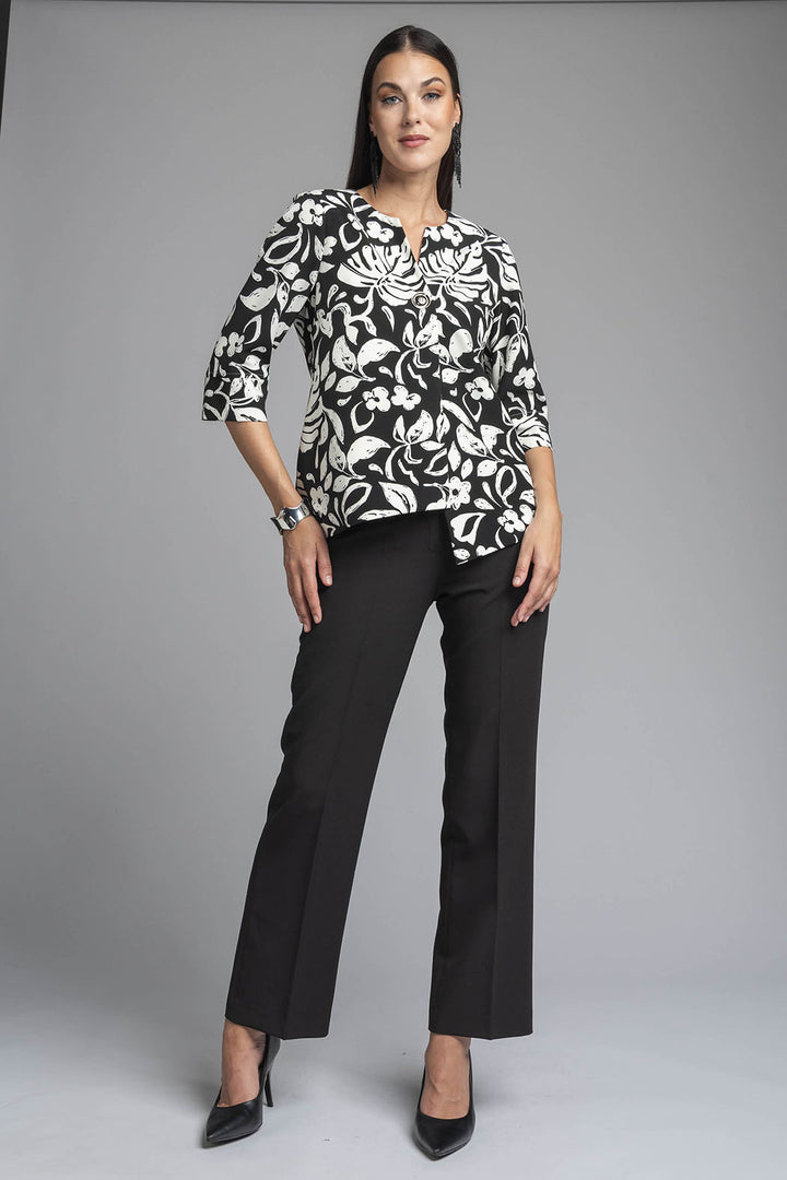 Conjunto De Pantalon Con Saco Corto Estampado