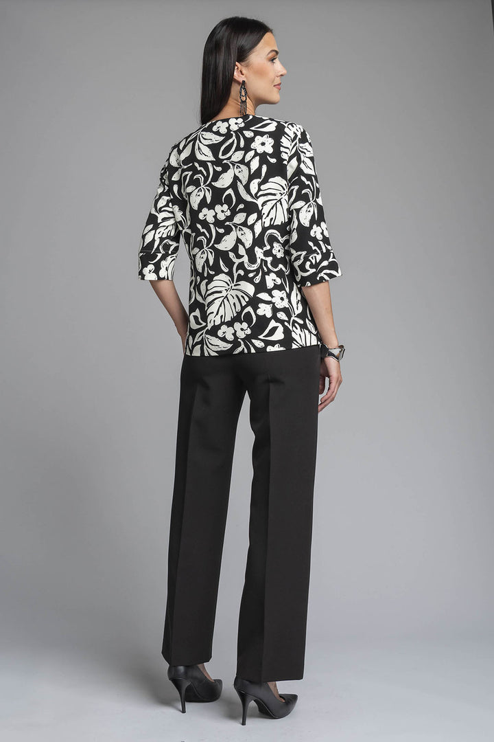 Conjunto De Pantalon Con Saco Corto Estampado